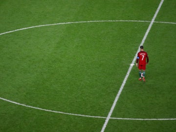 Cristiano Ronaldo, durante el Portugal - Chile de la Copa Confederaciones