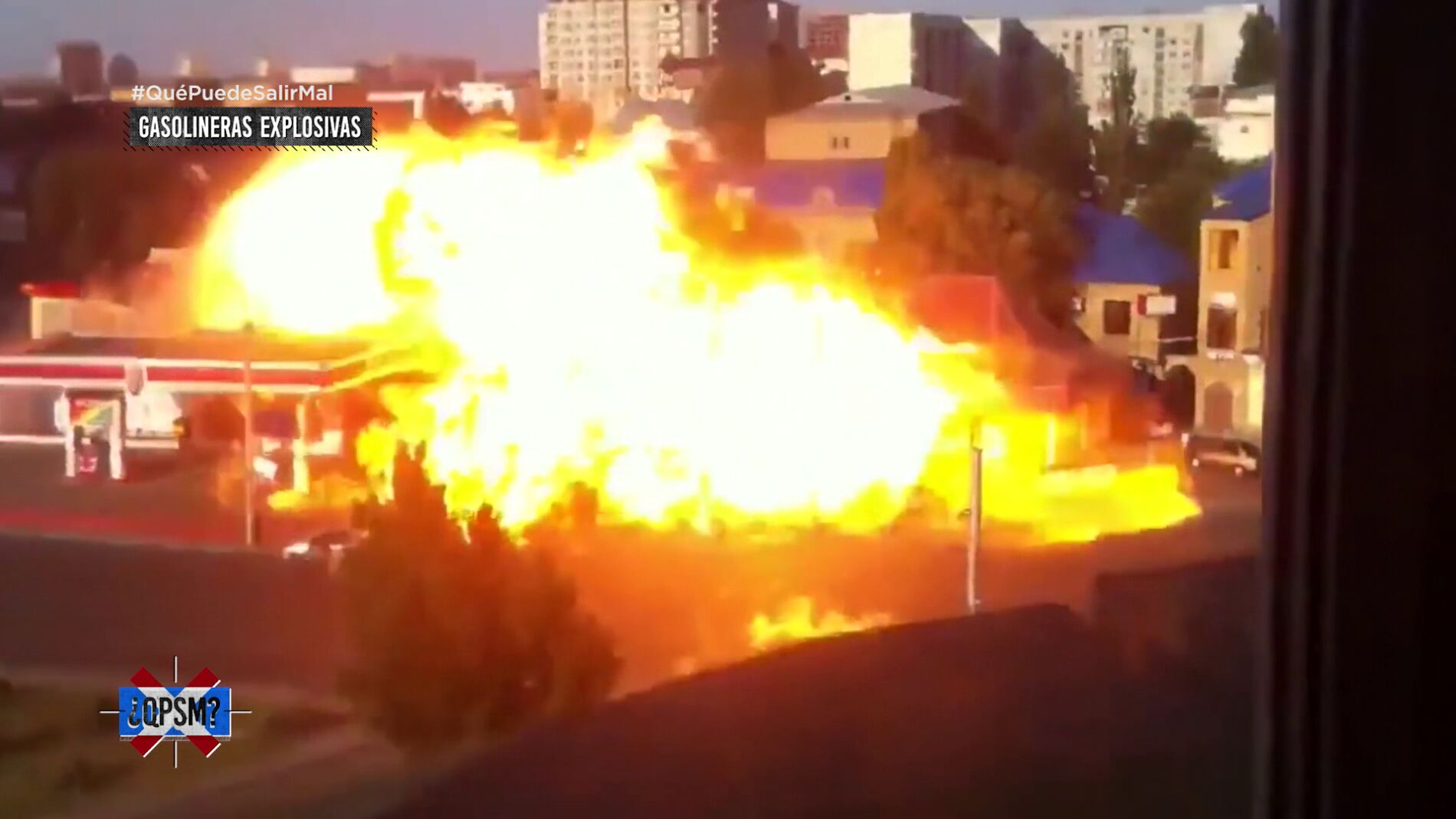 Esto sucede si fumas en una gasolinera