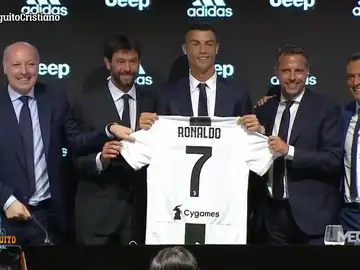 Cristiano, presentado con la Juve Cristiano, presentado con la Juve
