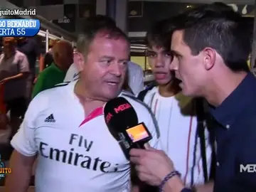 Edu Aguirre en El Bernabéu Edu Aguirre en El Bernabéu