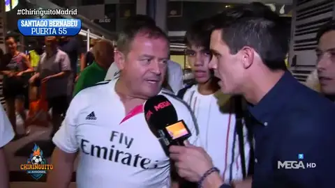 Edu Aguirre en El Bernabéu Edu Aguirre en El Bernabéu
