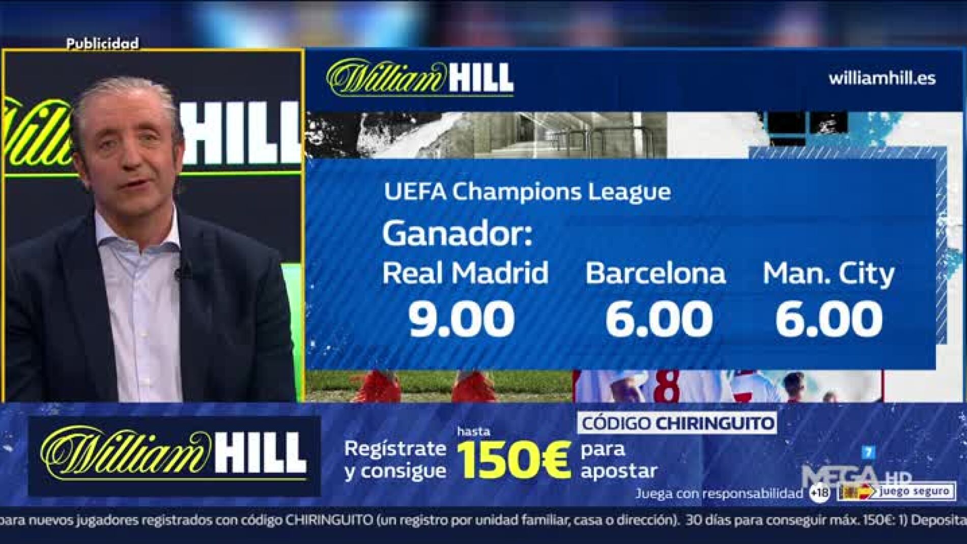 Josep Pedrerol con William Hill