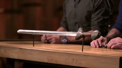 Espada recta Jian Forjado a fuego