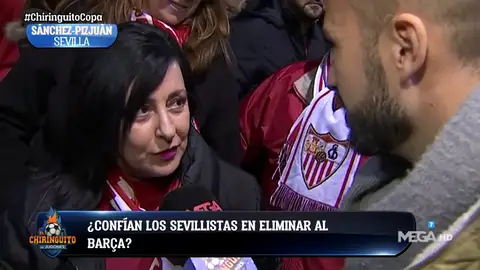 Los sevillistas confían en pasar a semifinales tras ganar al Barça Los sevillistas confían en pasar a semifinales tras ganar al Barça