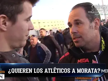 Los aficionados del Atleti, divididos con la llegada de Morata Los aficionados del Atleti, divididos con la llegada de Morata