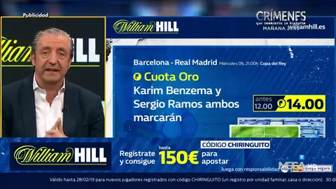 Josep te trae la mejor oferta de registro para que apuestes con William Hill Josep te trae la mejor oferta de registro para que apuestes con William Hill