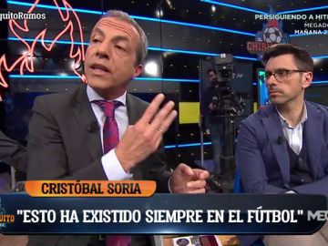 Cristóbal Soria: "Yo metí en el campo a un jugador lesionado para que le amonestaran y cumpliera ciclo"
