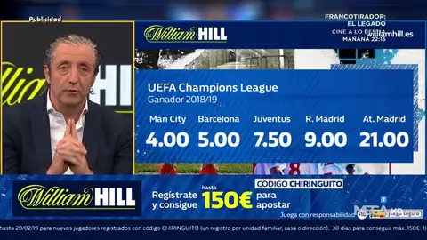 Josep te trae la mejor oferta de registro para que apuestes con William Hill Josep te trae la mejor oferta de registro para que apuestes con William Hill