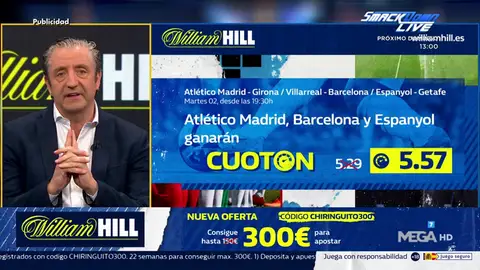 Josep te trae la mejor oferta de registro para que apuestes con William Hill Josep te trae la mejor oferta de registro para que apuestes con William Hill