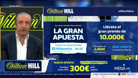 Josep te trae la mejor oferta de registro para que apuestes con William Hill Josep te trae la mejor oferta de registro para que apuestes con William Hill