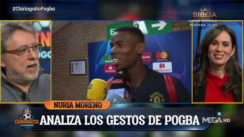 Nuria Moreno, experta en comunicaci&oacute;n no verbal: "Pogba se r&iacute;e para aliviar tensi&oacute;n"