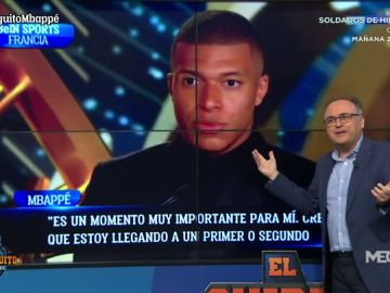 Martín Ovejero: "Mbappé baja la mirada al hablar del PSG y la levanta cuando piensa en otro proyecto" Martín Ovejero: "Mbappé baja la mirada al hablar del PSG y la levanta cuando piensa en otro proyecto"