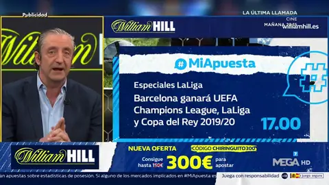 Josep te trae la mejor oferta de registro para que apuestes con William Hill Josep te trae la mejor oferta de registro para que apuestes con William Hill