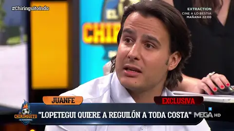 Juanfe Sanz: "Lopetegui quiere a Reguilón y el jugador está como loco por ir cedido al Sevilla" Juanfe Sanz: "Lopetegui quiere a Reguilón y el jugador está como loco por ir cedido al Sevilla"