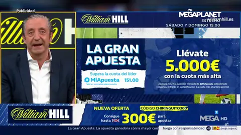 Josep te trae la mejor oferta de registro para que apuestes con William Hill Josep te trae la mejor oferta de registro para que apuestes con William Hill