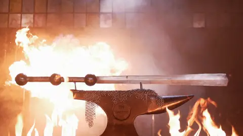 Mandoble indio Forjado a fuego