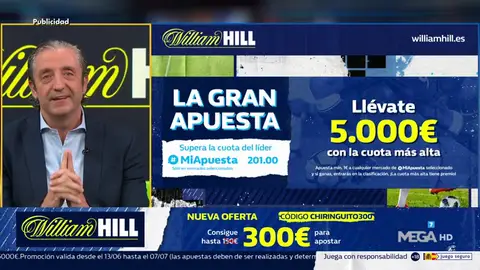 Josep te trae la mejor oferta de registro para que apuestes con William Hill Josep te trae la mejor oferta de registro para que apuestes con William Hill