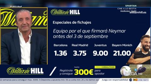 Josep te trae la mejor oferta de registro para que apuestes con William Hill 