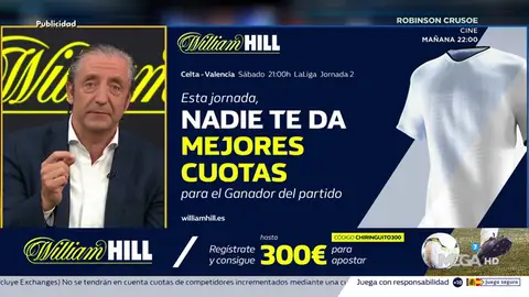 Josep te trae la mejor oferta de registro para que apuestes con William Hill Josep te trae la mejor oferta de registro para que apuestes con William Hill