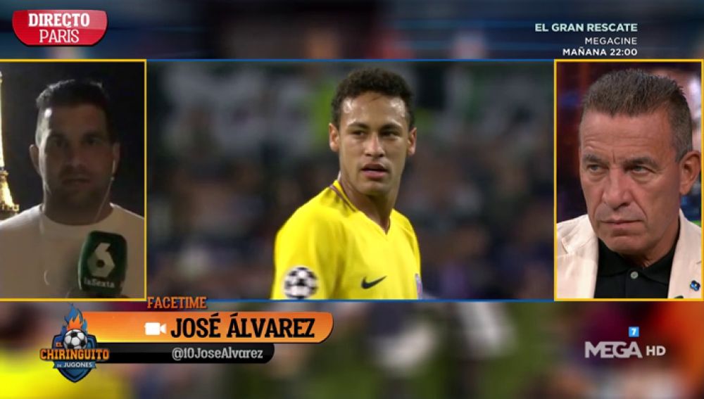 José Álvarez: "El entorno de Neymar no descarta que el brasileño juegue el domingo"