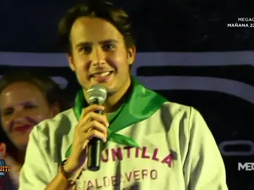 Juanfe Sanz, pregonero de Valdeavero, su pueblo natal Juanfe Sanz, pregonero de Valdeavero, su pueblo natal