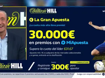 Josep te trae la mejor oferta de registro para que apuestes con William Hill Josep te trae la mejor oferta de registro para que apuestes con William Hill
