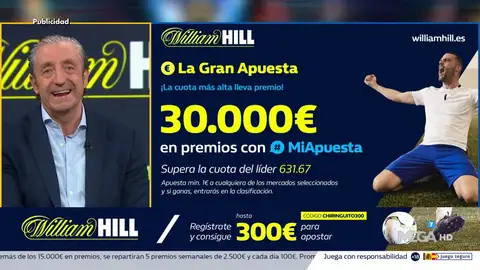 Josep te trae la mejor oferta de registro para que apuestes con William Hill Josep te trae la mejor oferta de registro para que apuestes con William Hill