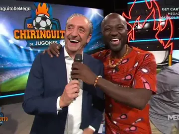 Juan Pablo Nguema, de visita en El Chiringuito Juan Pablo Nguema, de visita en El Chiringuito