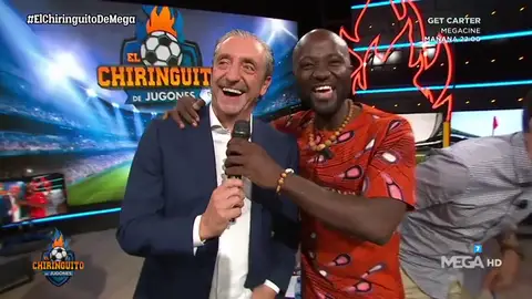 Juan Pablo Nguema, de visita en El Chiringuito Juan Pablo Nguema, de visita en El Chiringuito