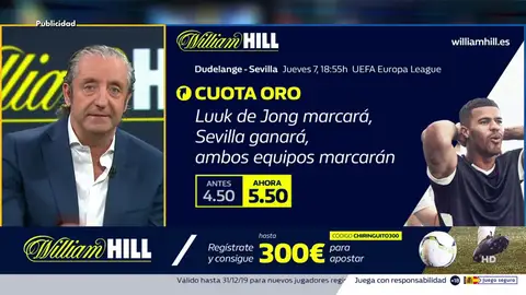 Josep te trae la mejor oferta de registro para que apuestes con William Hill Josep te trae la mejor oferta de registro para que apuestes con William Hill