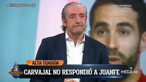 Josep Pedrerol: "No merece la pena contestar a Carvajal" Josep Pedrerol: "No merece la pena contestar a Carvajal"
