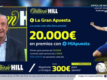 Josep te trae la mejor oferta de registro para que apuestes con William Hill Josep te trae la mejor oferta de registro para que apuestes con William Hill