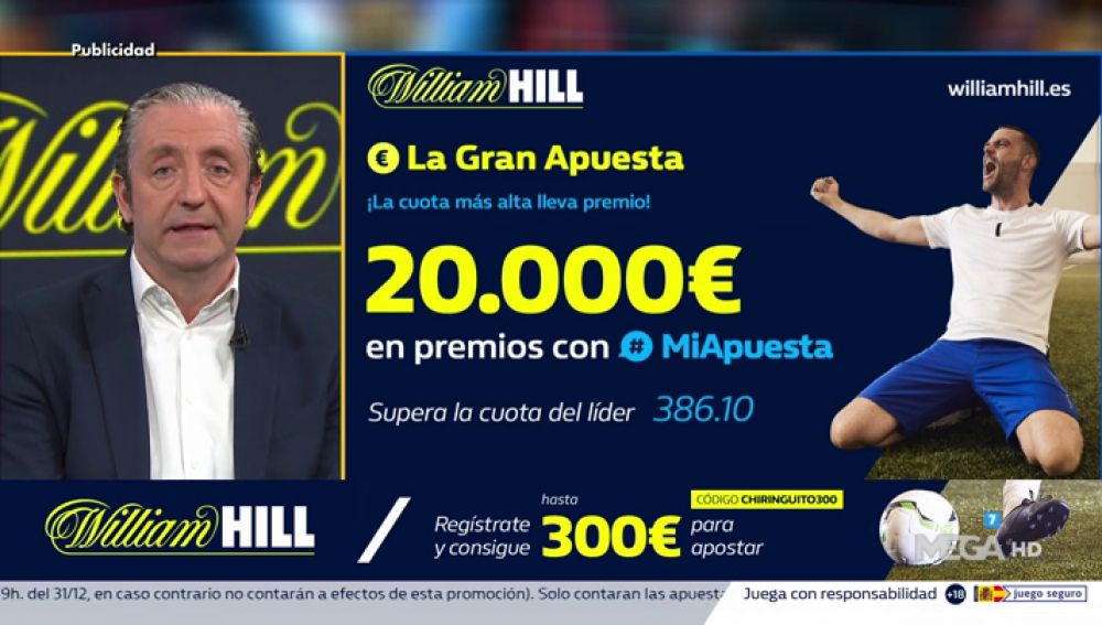 Josep te trae la mejor oferta de registro para que apuestes con William Hill