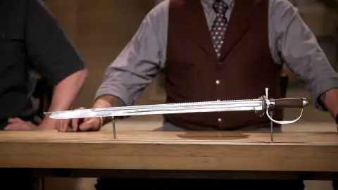 La espada de caza Forjado a fuego