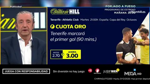 Josep te trae la mejor oferta de registro para que apuestes con William Hill Josep te trae la mejor oferta de registro para que apuestes con William Hill