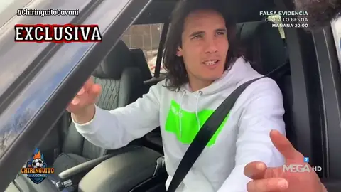 El Chiringuito 'caza' a Edinson Cavani en París El Chiringuito 'caza' a Edinson Cavani en París