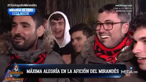 Máxima alegría en la afición del CD Mirandés: "Podemos con cualquiera" Máxima alegría en la afición del CD Mirandés: "Podemos con cualquiera"