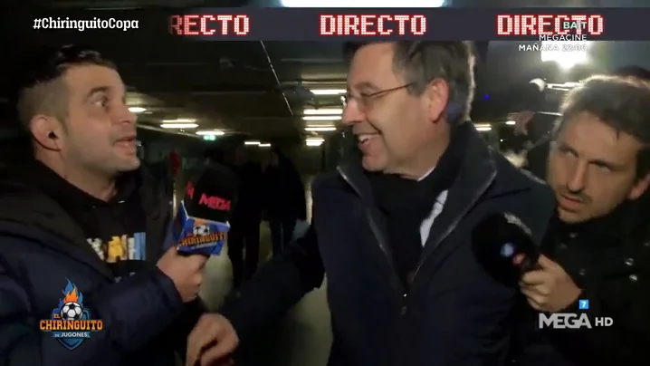 Josep María Bartomeu, cazado en el aeropuerto por El Chiringuito Josep María Bartomeu, cazado en el aeropuerto por El Chiringuito