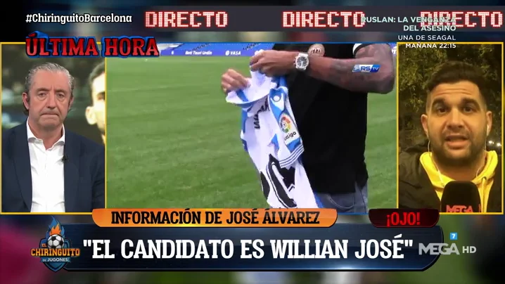 José Álvarez: "Willian José es el candidato número uno para el Barça" José Álvarez: "Willian José es el candidato número uno para el Barça"