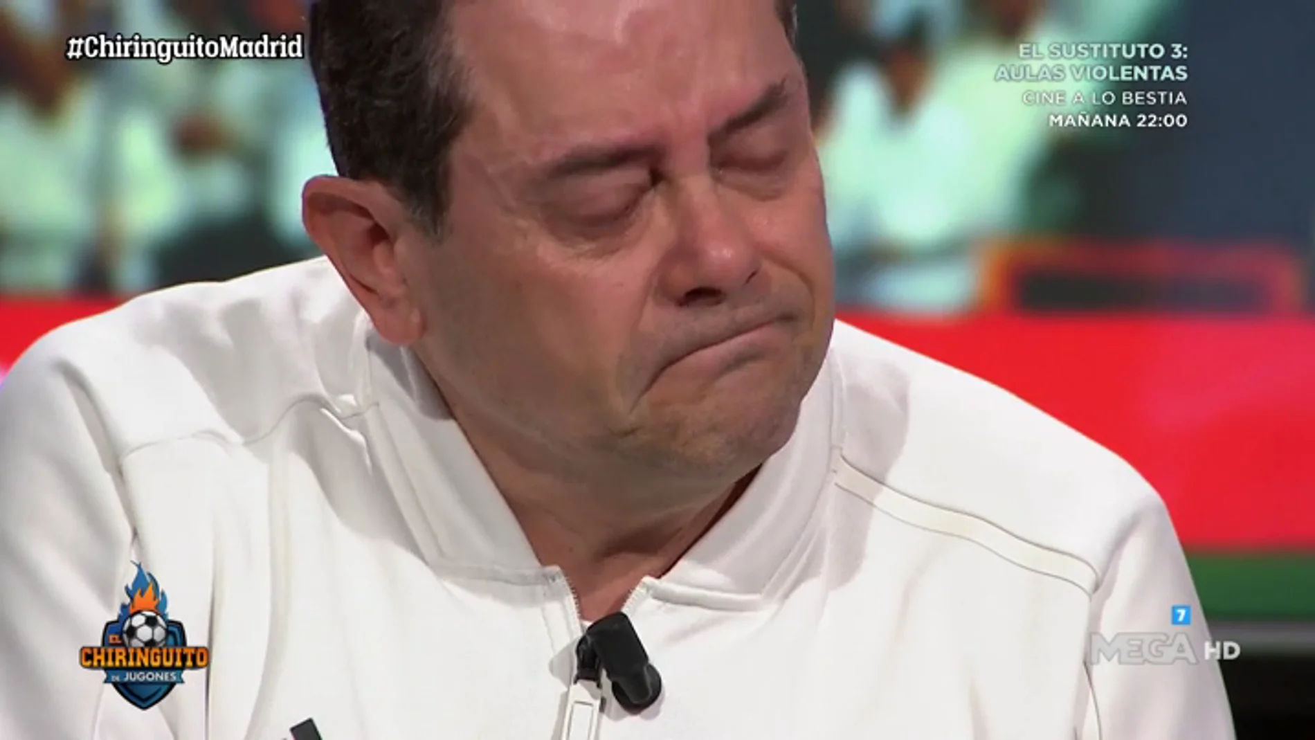 Roncero rompe a llorar tras la derrota del Madrid pensando en su hijo Marcos