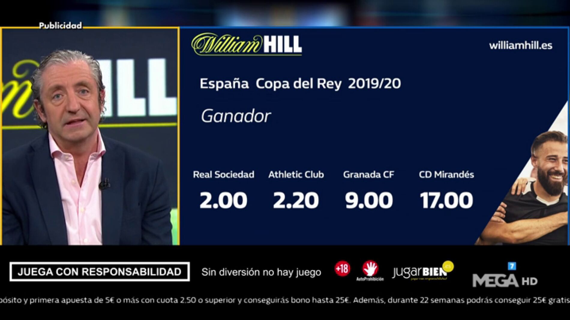Josep te trae la mejor oferta de registro para que apuestes con William Hill