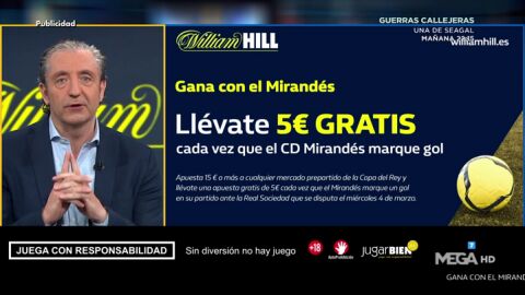 Josep te trae la mejor oferta de registro para que apuestes con William Hill