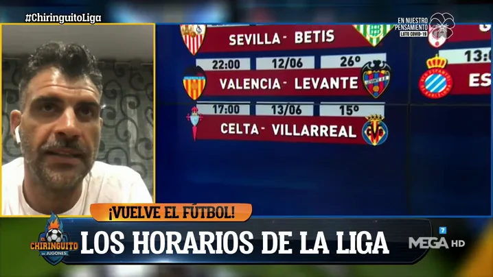 Óscar Pereiro: "Es una bendición que vuelva el fútbol" Óscar Pereiro: "Es una bendición que vuelva el fútbol"