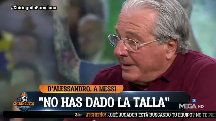 D'ALESSANDRO: "MESSI NO HA DADO LA TALLA"