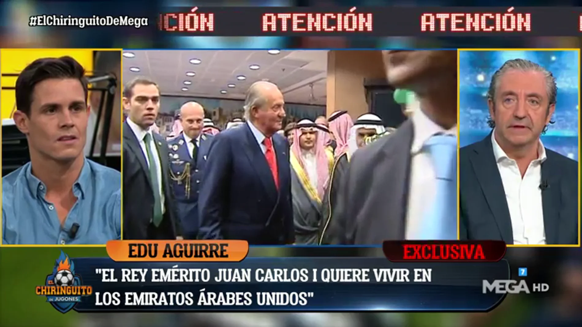 EDU AGUIRRE: "La idea de Juan Carlos I es vivir en los Emiratos Árabes"