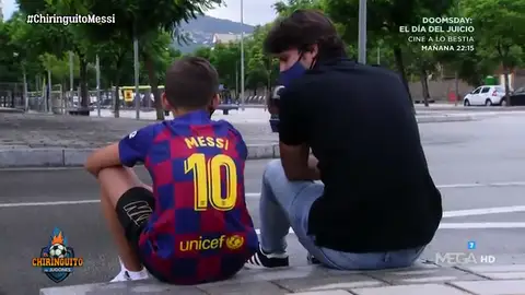 KEVIN, niño seguir del Barça: "Me enteré de que Messi se quedaba por El Chiringuito" KEVIN, niño seguir del Barça: "Me enteré de que Messi se quedaba por El Chiringuito"