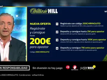 Josep te trae la mejor oferta de registro para que apuestes con William Hill Josep te trae la mejor oferta de registro para que apuestes con William Hill
