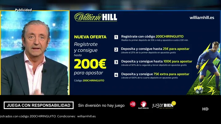 Josep te trae la mejor oferta de registro para que apuestes con William Hill Josep te trae la mejor oferta de registro para que apuestes con William Hill