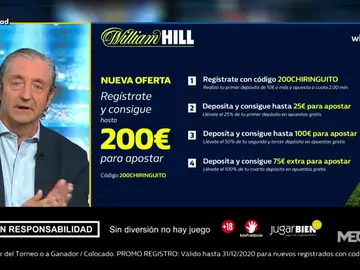 Josep te trae la mejor oferta de registro para que apuestes con William Hill Josep te trae la mejor oferta de registro para que apuestes con William Hill