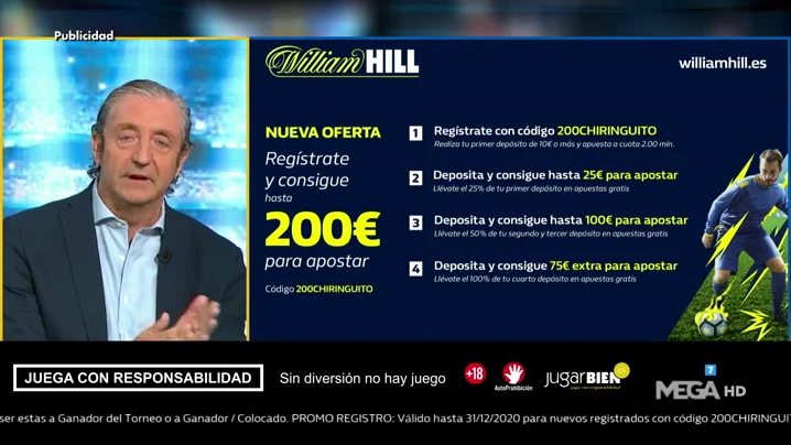 Josep te trae la mejor oferta de registro para que apuestes con William Hill Josep te trae la mejor oferta de registro para que apuestes con William Hill